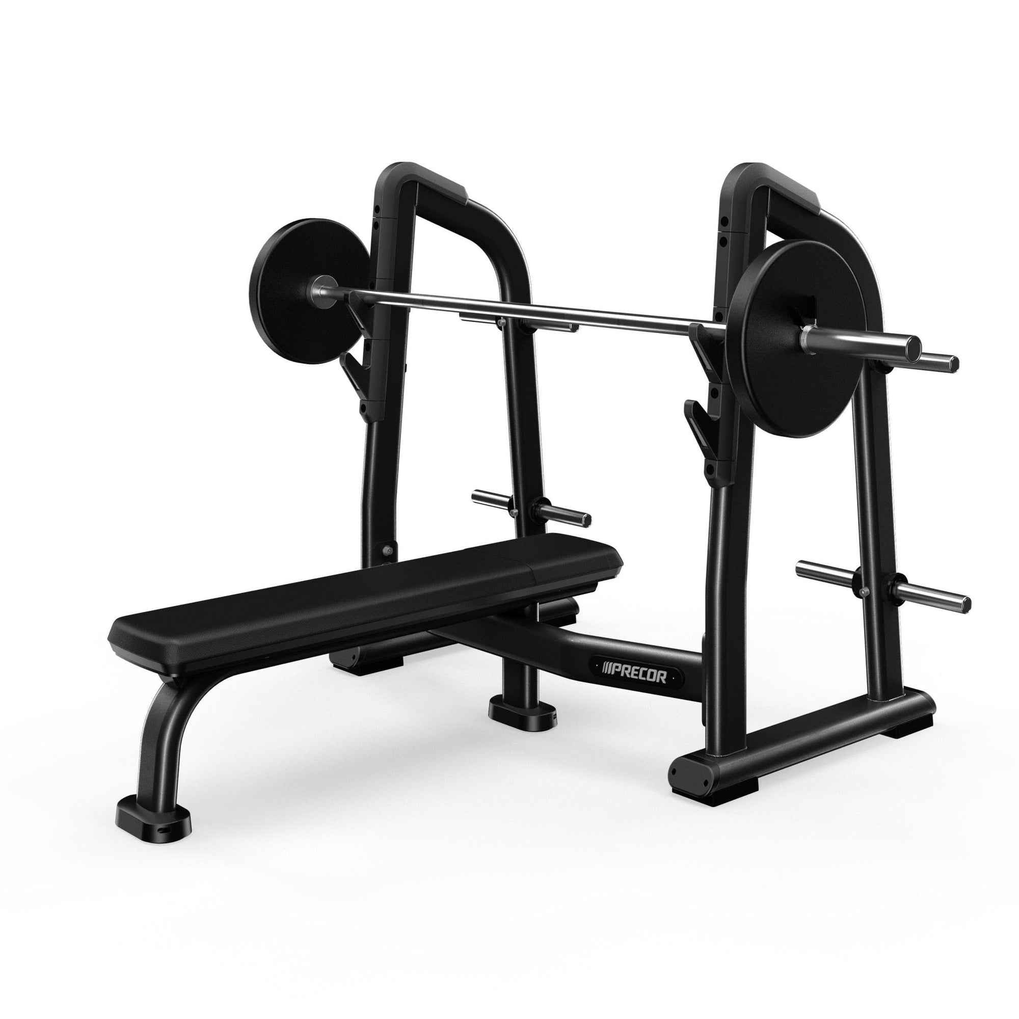 Precor Discovery Series Olympic Flat Bench (DBR408) Weight Bench Precor Silver