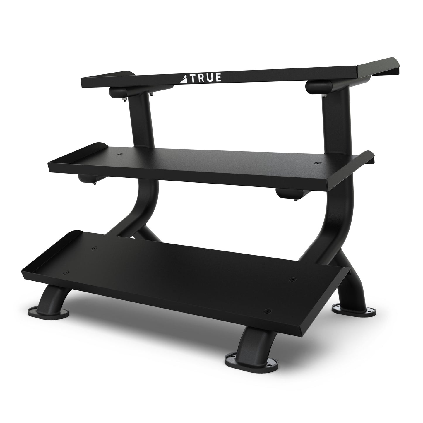 True Force SF-1075 3-Tier Flat Tray Dumbbell Rack
