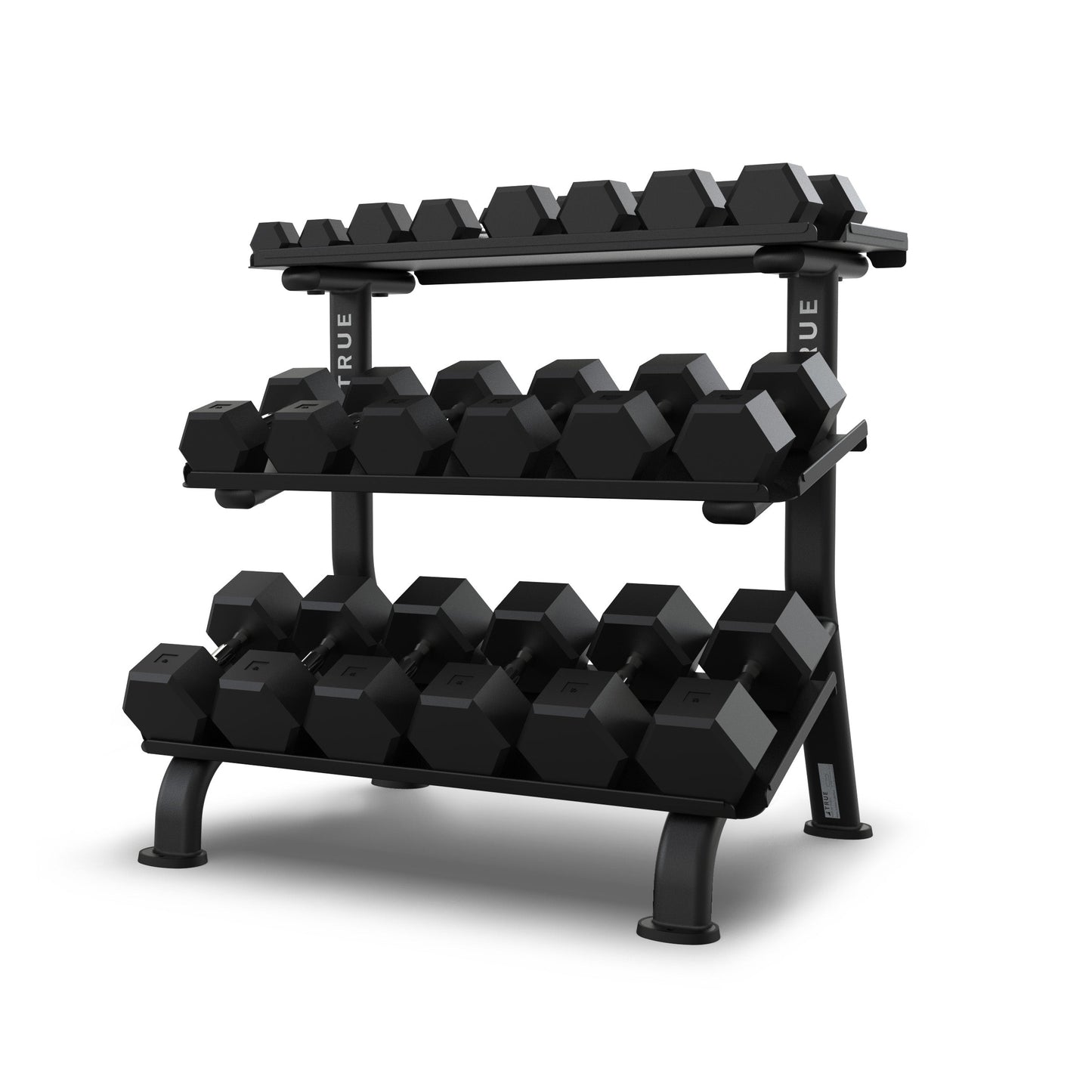 True Fitness Line FS-24 3-Tier Flat Tray Dumbbell Rack