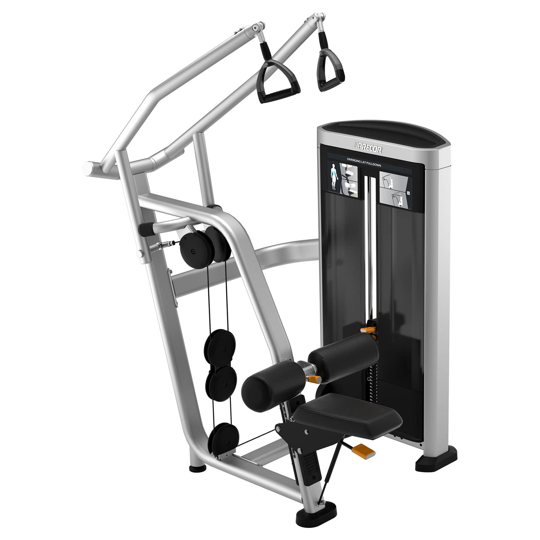 Precor Resolute Series Diverging Lat Pulldown: Wide Back – Utah